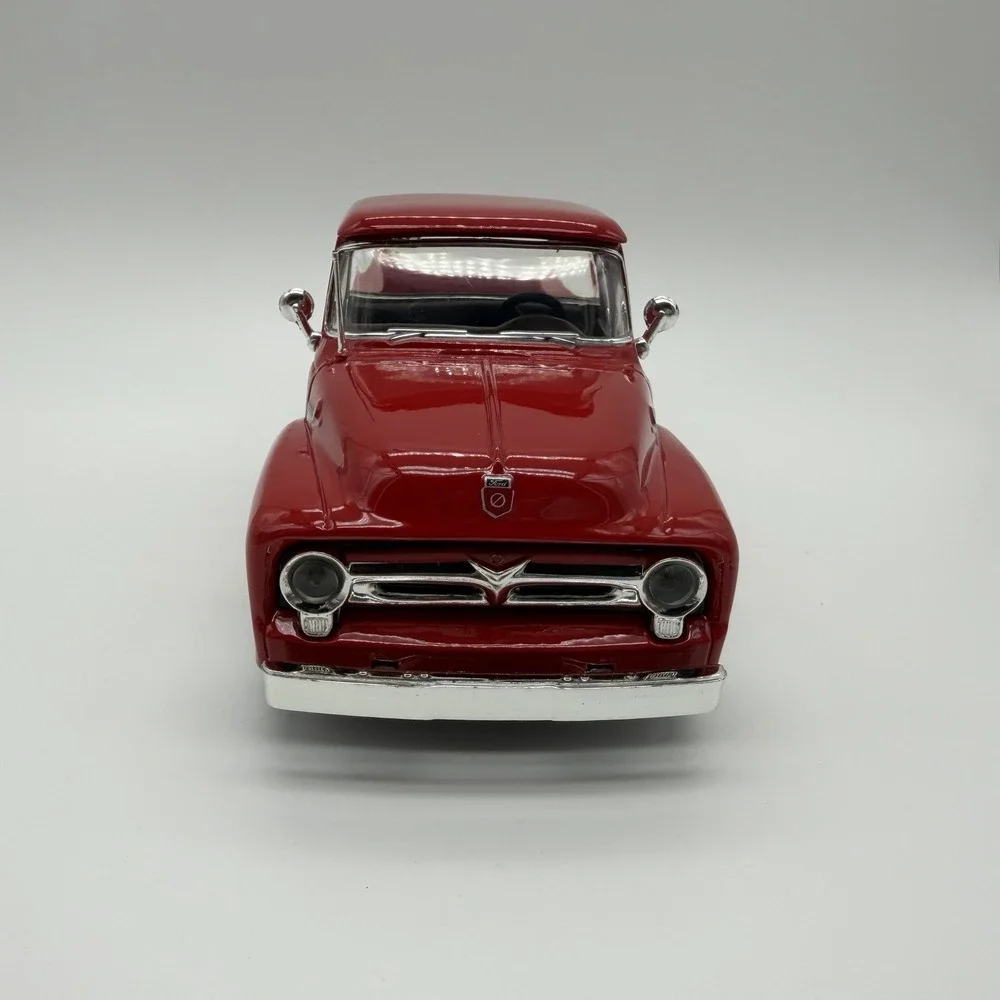 Red 1956 Ford F-100 Pickup Truck 1/24 Scale